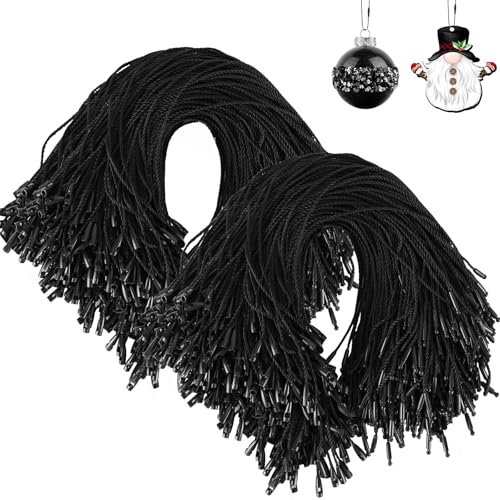 JUNEBRUSHS 600PCS Black Halloween Ornament Hooks Ornament Hangers with Snap - color: Black