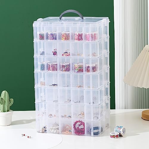 Gagee 7-Tier Craft Storage Organizer, Clear - color: Clear, size: 7