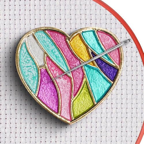 Magnetic Needle Minder Magnet Embroidery Accessories and Supplies Embroidery Needle Holder Cross Stitch Holder Needlework Supplies (Cardinal) (Love) - size: Love