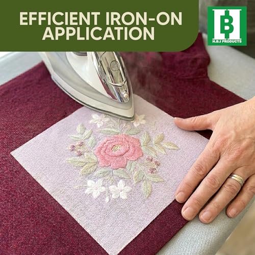 HBI Soft & Cozy Embroidery Stitch Cover Up, Iron-On, 9 in x 10 yd - size: 9" x 10 yd