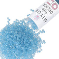 Miyuki Delica Seed Beads - color: DB1761 - Sparkle Sky Blue Lined Opal AB