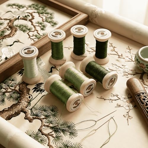 Natural 100% Mulberry Silk Handmade Embroidery Thresd Silk Floss (04) - color: 04