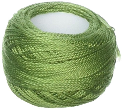 DMC 116 8-3347 Pearl Cotton Thread Balls, Medium Yellow Green, Size 8