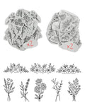 88 Pcs Water Soluble Hand Sewing Stabilizers，Embroidery Stick and Stitch Embroidery Paper Wash Away，for Embroidery Stabilizers Flower Patterns，for Hand Sewing Lover Beginners（Plants Flowers) - color: Grass/Grass*2