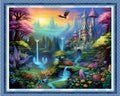 Dimensean Stamped Cross Stitch Kits Full Range of Embroidery Patterns Starter Kits for Beginners Adult DIY Cross Stitches Needlepoint Kits 11CT-Fairyland on Earth 16x20 inch - color: Craftpattern44