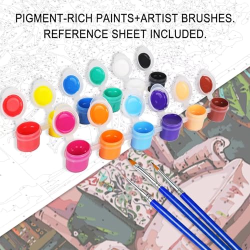 Banksy DIY Oil Painting Paint by Numbers Kits 16 x 20in A Boy Hold a Camera Street Pop Art Canvas Oil Painting Best Gift for Kids Students Adults Beginner with Brushes and Acrylic Pigment (DIY Frame) - color: Banksy-02, size: 16''Wx20''H(DIY Frame)
