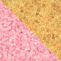 John Bead 25g Cylin Beads Pink Glow in Dark AB 11/0 Glass Cylindrical Seed Beads for Jewelry Bracelets Necklaces Earrings Making Embroidery - color: Pink Glow in Dark AB