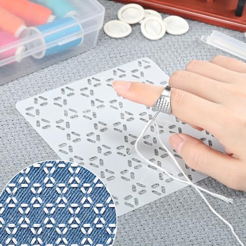 Yousoontic 36 Sashiko Stencil Kit, 4.7" Plastic Templates, Modern - style: Contemporary