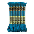 8 Meters 12 Strands Metallic Embroidery Floss Cross Stitch Needlework Thread, Metallic Electric Blue, 10 Skeins - color: Metallic Electric Blue
