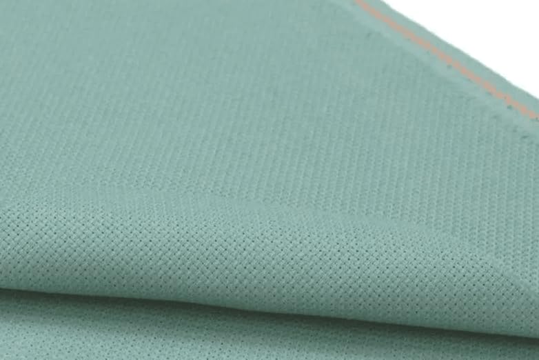 Wizardi Aida 16 Count Misty Blue 3251 594, Precut Zweigart Cross Stitch Fabric, 100 Percent Cotton Blank Needlepoint Canvas and Embroidery Cloth, 19x21 in for Adults - color: Misty Blue