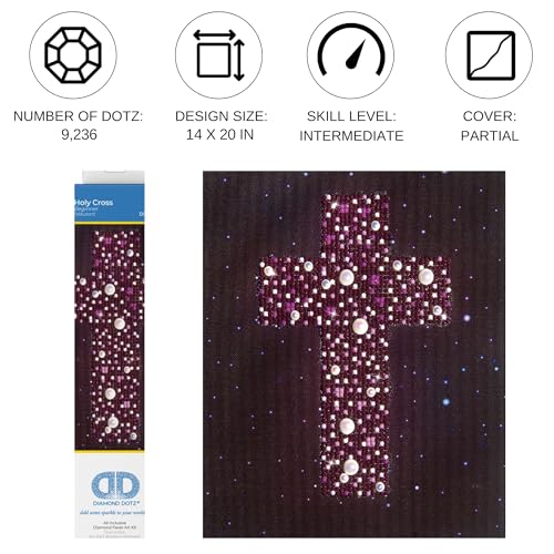 Needleart World Holy Cross Diamond Embroidery Kit - size: By The Yard