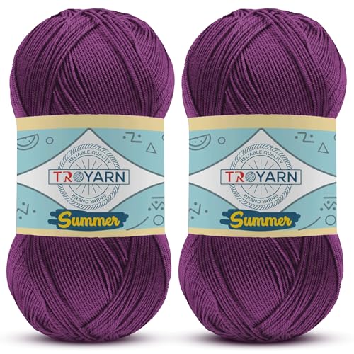 Ornamental Cabbage - 2 Skeins (2x383 Yds) Crochet & Knitting Yarn - 100% Microfiber Acrylic - color: 105297 - Ornamental Cabbage, size: 2 Skein