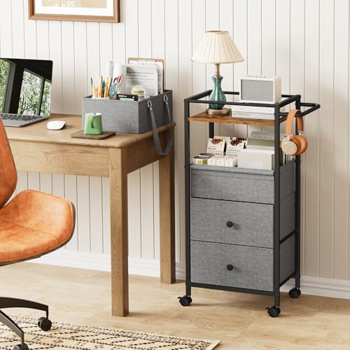 3In1 Modanais Baby Diaper Caddy Organizer Cart with Drawers, Black - color: Black