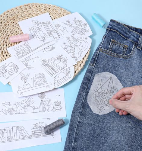 30 X 23 Cm Water Soluble Embroidery Patterns, Embroidery Patterns 24 Sheets