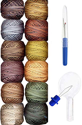 Valdani Embroidery Thread Perle Cotton Size 8 Hand-Dyed PC8-EarthlyT