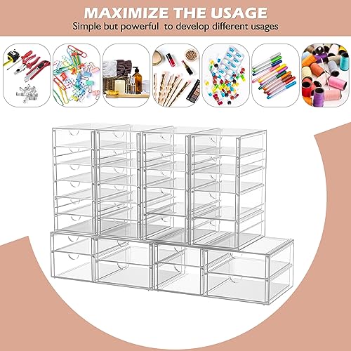 caktraie Acrylic 7-Drawer Makeup & Storage Organizer for Bath,Desk - size: 7 Drawers