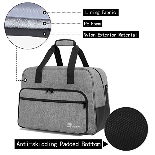 Yarwo Sewing Machine Carrying Case Fits Standard Sewing Machine, Gray