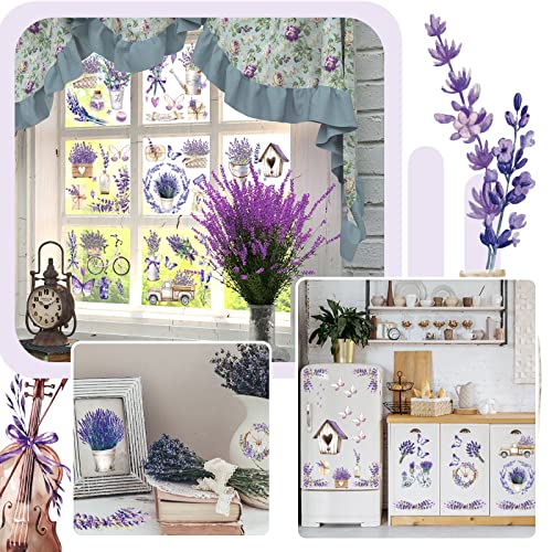 Noveread 20 Sheets Lavender Rub on Transfers for Crafts and Furniture