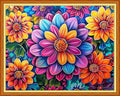 Artvxeay Stamped Cross Stitch Kits - Embroidery Kits for Beginners Cross Stitch Kits for Adults 11 CT Printed Patterns Needlepoint Kits - Colourful Flowers 16x20 inch - color: Colourful Flowers 16x20 inch