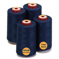 New brothread 4 Large Cones All Purpose Polyester Thread -MID Night - color: 4xMid Night