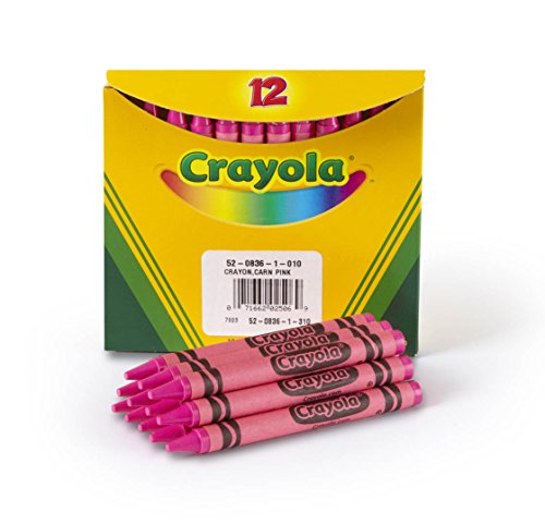 Crayola Crayons in Pink, Bulk Crayons, 12 Count (5208361010) - color: Carnation Pink