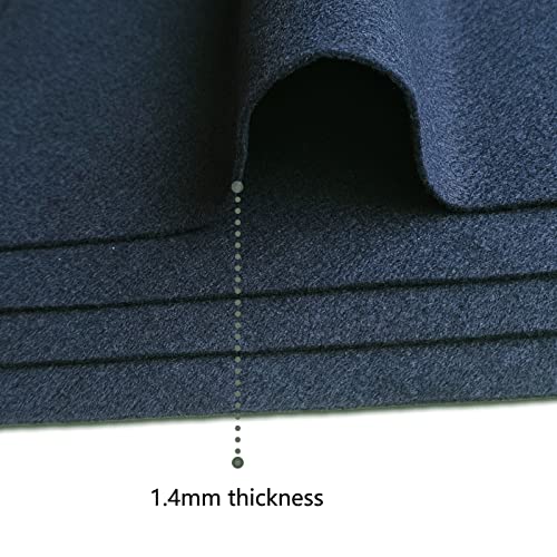 Jtnohx Soft Dark Blue Felt Sheets Flexible Felt Fabric for Crafts 12" 20Pcs - color: Dark Blue