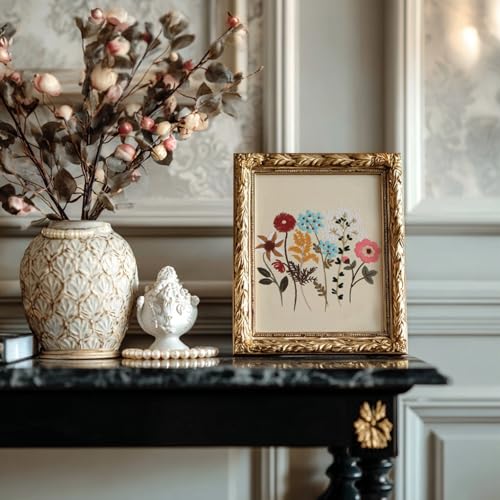 COCOMOX Floral Embroidery Kit for Beginners, Needlepoint Practice Kits - color: Simple flower