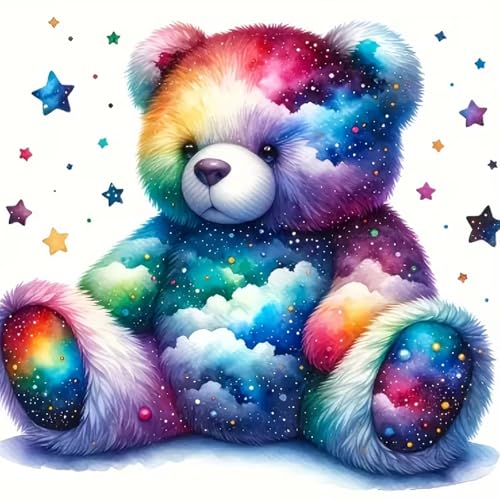 Bear Diamond Art Kits for Adults, 5D Bear Diamond Painting Kits for Adults, DIY Gem Painting, Crafts for Adults, Dimond Art Paintings Kit, Full Drill Diamond Dot for Home Wall Decor 12X12 Inch - color: Bear