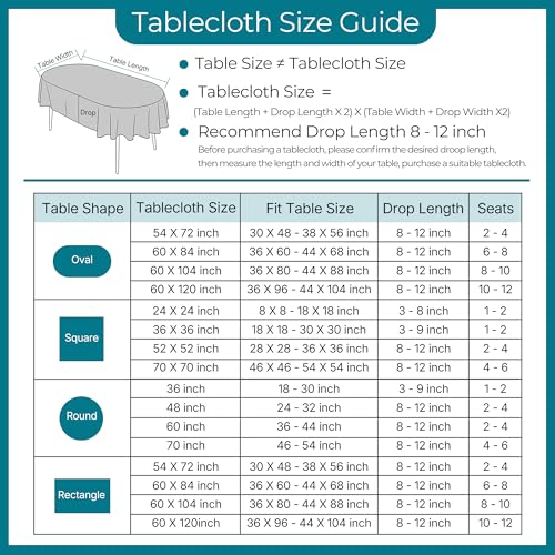 Plaid Round Tablecloth 36 Inch Cotton Linen Round Table Cloth - color: Off-white, size: 36" (Round)
