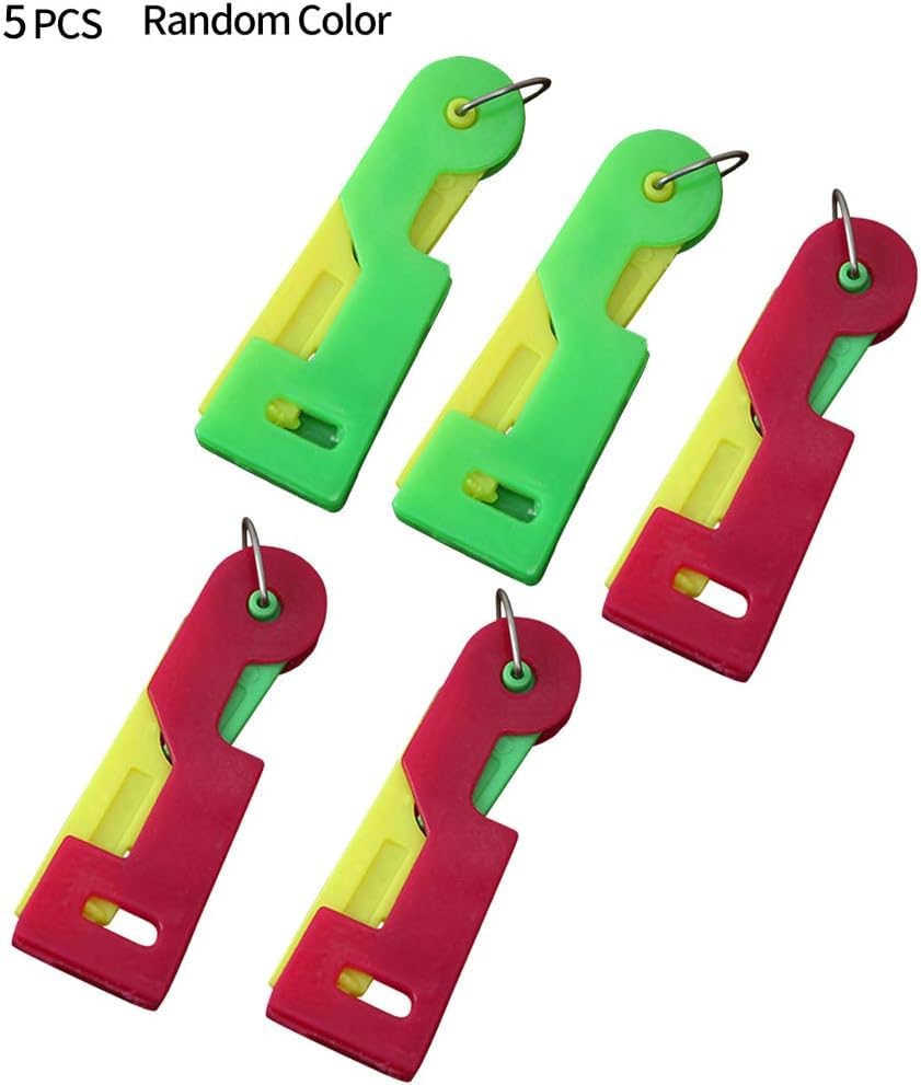 5Pcs Colors Random Automatic Machines Sewing Needle Threader, Sewing Tool Plastic Needle Threaders Hand Machine Convenient Needle Threader for Sewing Notions and Supplies
