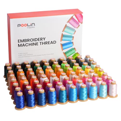 Poolin Embroidery Machine Thread Kit 80 Colors - color: 80 Colors