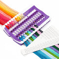 Luxiv 30 Position Embroidery Floss Organizer, Thread Shelf with 15P Card - color: Purple, size: 30 Positions