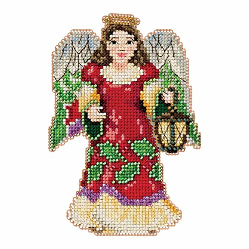Mill Hill Angel with Lantern Beaded Counted Christmas Holiday Cross Stitch Kit 2016 Jim Shore Winter Series JS201612