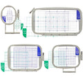 New brothread Embroidery Machine Hoop 4 in 1 Set - SA442+SA443+SA444+SA445 - size: 4 in 1 Set (1"x2.5", 4"x4", 5"x7", 5"x12")