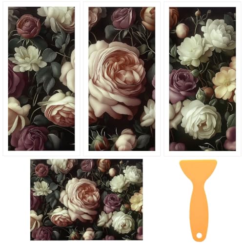 3 Sheets Vintage Moonflower Rub on Transfers for Crafts, 12×6in - style: Vintage Moonflower
