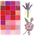 11200pcs Glass Seed Beads for DIY Crafting Bracelet Necklace Embroidery Jewelry Making Supplies (3mm, 400pcs/Color, 28 Colors, Red Scheme) - color: Red