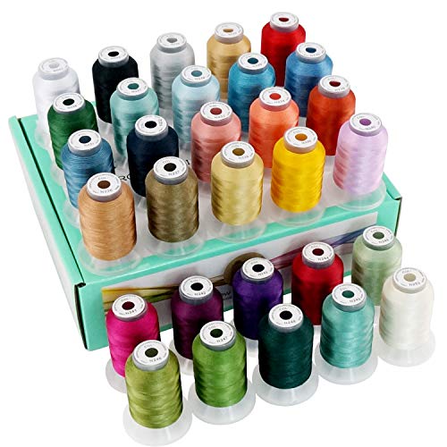 New brothread 30 Colors Polyester Embroidery Machine Thread - Assortment 2 - color: Assortment-2