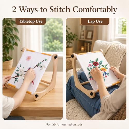 Embroidery Table Stand for Cross Stitch Lap Sewing and Needlepoint Projects