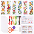 ORIGACH 6 Pack Bird Cross Stitch Bookmark Kit - style: Birds