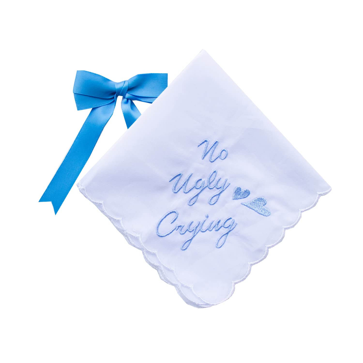 6 Pack of Ladies Embroidery Cotton Handkerchiefs Lace Wedding Hankies - color: Mangtianxing