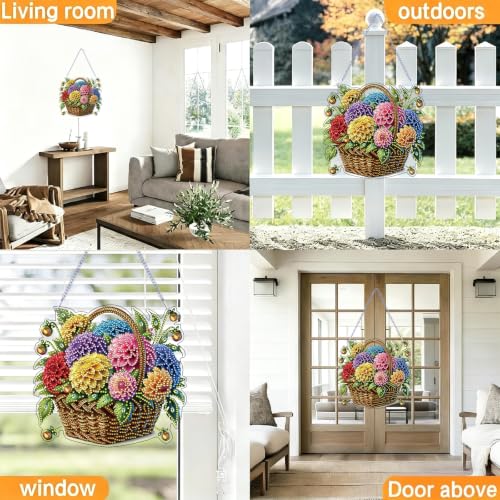 STGLCR Diamond Art Painting Kit for Adult,Flowers DIY Special Shaped Rhinestone Desk Placement Ornament,Home Stand Up Gem Painting Craft Kit,Gift,Double Sided. - color: Flowers