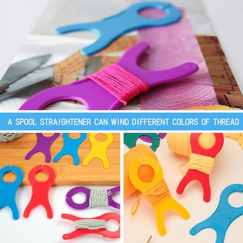 Yarn Bobbins 20 Pieces 5 Colors Crochet Sewing Thread Organizer Winder Tool