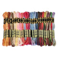 26 Gorgeous Color Variations Floss Variegated Cross Stitch Threads, Set C - color: Set C - 26 Colors