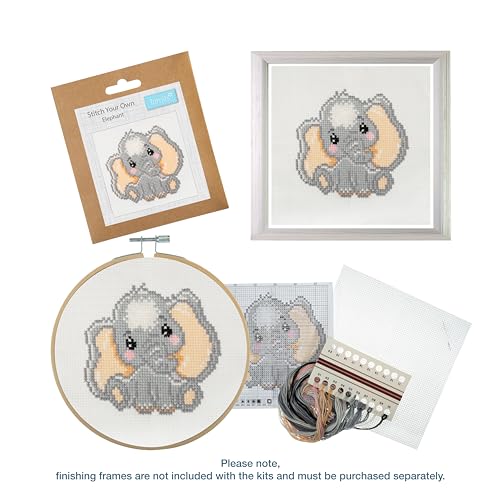 Trimits 3PK Cross Stitch Bundle – Counted Embroidery Kit, Beginner & All Level Starter Set, Complete with Instructions & Thread Children Wall Home DIY Décor –13x13cm– New Baby Boy & Girl Birth Sampler - style: New Baby Boy & Girl Birth Sampler