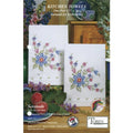 Tobin 264064 Stamped Kitchen Towel for Embroidery, Dynasty,White White