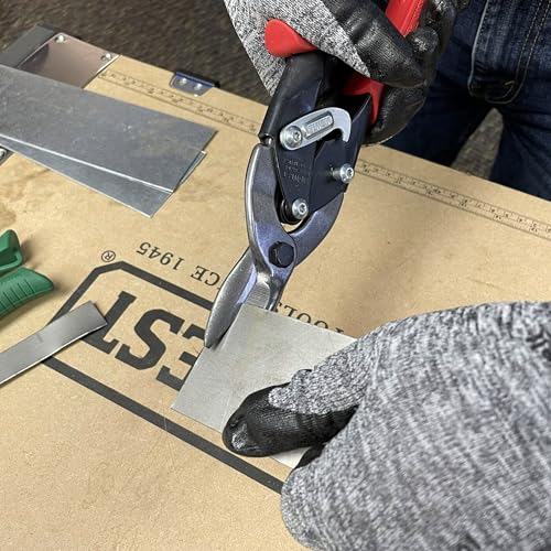 MIDWEST Special Hardness Aviation Snips, Left Cut Regular