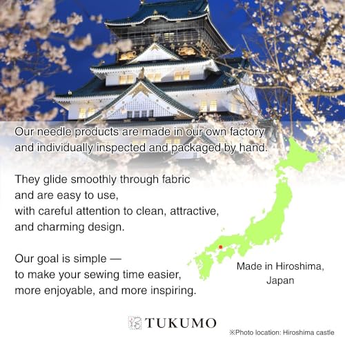 TUKUMO Gold Eye Embroidery Needles Crewel Needles Sewing Needles Set, 3 Size with 1 Threaders (Thick Type) - size: Thick Type
