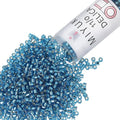 Miyuki Delica Seed Beads - color: DB0149 - Silver Lined Aquamarine