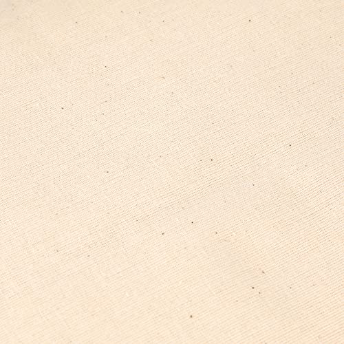 AK TRADING CO. 60" Wide Natural Muslin, 100% Cotton Fabric, Unbleached-5 Yards - size: 5 YARDS