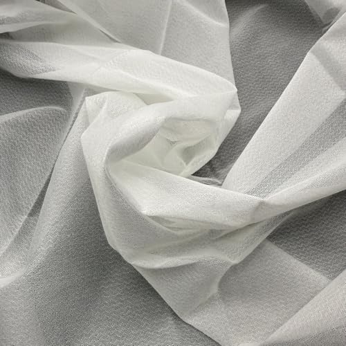 White No Show Mesh Embroidery Stabilizer Backing,150cm*1y Fusible Interlining for Machine Embroidery and Hand Sewing - size: no show mesh 59"x 1y